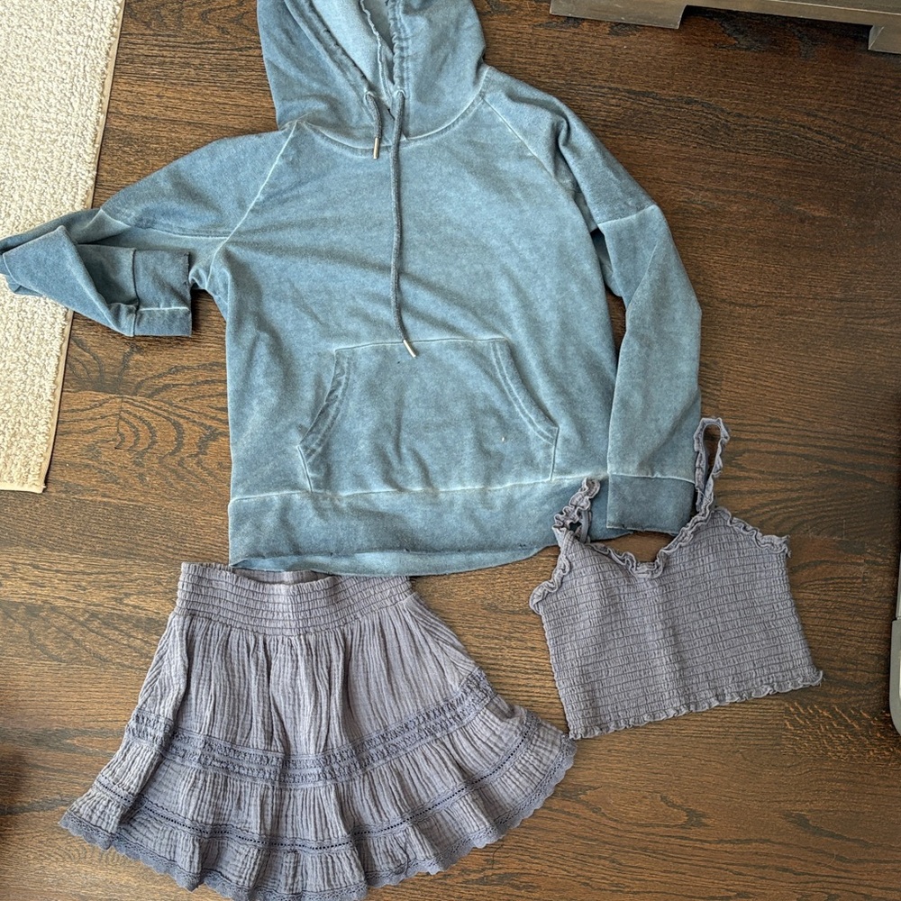 Katie J NYC Blue Kids Matching Skirt Set